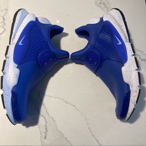 NIKE Sz 8 Sock Dart Sneakers Electric Blue Pull On Sneakers  NWOT - Picture 5 of 13
